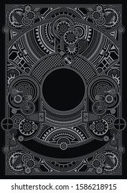 Steampunk poster template are applicable for using on shirt design, poster, CDDVD cover, skate desk and other creative applications 