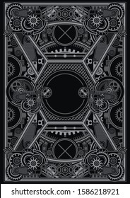 Steampunk poster template are applicable for using on shirt design, poster, CDDVD cover, skate desk and other creative applications 