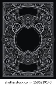 Steampunk poster template are applicable for using on shirt design, poster, CDDVD cover, skate desk and other creative applications 