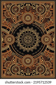 Steampunk Retro Vectorposter Design F