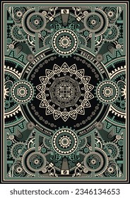 Steampunk Retro Vector Poster Designs, Steampunk Gears, Vintage Steampunk 