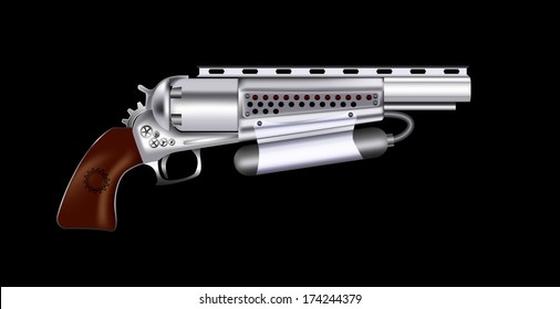 Steampunk revolver