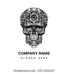 Steampunk Skull Logo combines the edginess of a classic skull design with the intricate details of steampunk fashion. The result is striking and captivating image that embodies the creative and rebel