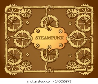 Steampunk style frame