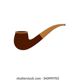Steampunk tobacco pipe in doodle style