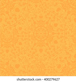 Steampunk vector seamless pattern with industrial technical elements of mechanics. Ornamental doodle background.