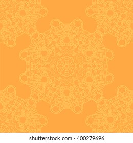 Steampunk vector seamless pattern with industrial technical elements of mechanics. Ornamental doodle background.