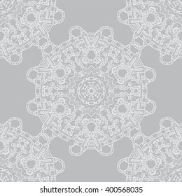 Steampunk vector seamless pattern with industrial technical elements of mechanics. Ornamental doodle background.