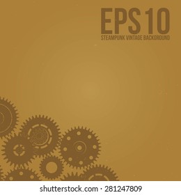 Steampunk Vintage Background Design