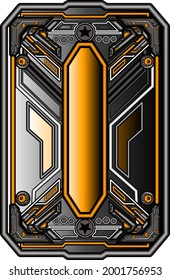 steampunk weaponery future shield card artwork
