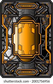 steampunk weaponery future shield card artwork