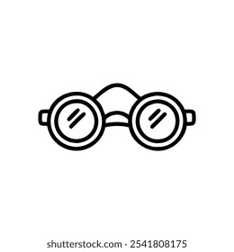 Estilo de Ilustración vectorial de iconos de gafas steampunk