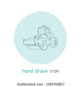 Steamroller icon line element. Vector illustration of steamroller icon line isolated on clean background for your web mobile app logo design.