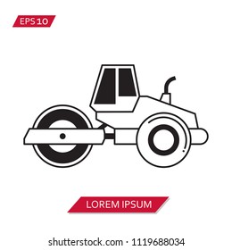 steamroller vector icon symbol