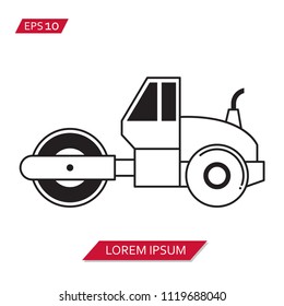 steamroller vector icon symbol