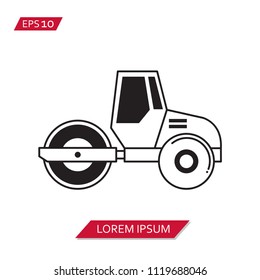 steamroller vector icon symbol