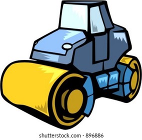 Steamroller.Vector illustration