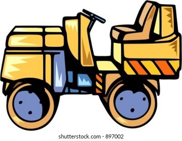 Ilustração de Steamroller.Vetor