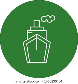 Steamship icon for your project
