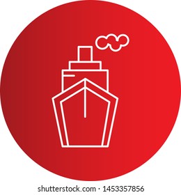 Steamship icon for your project
