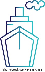 Steamship icon for your project
