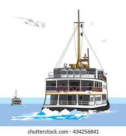 steamship vector