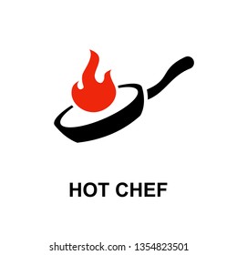 Steamy hot food icon. Logo template. Vector illustration.