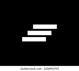 Stears and ladder abstract logo templet.