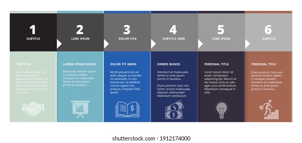 Steb by step infographic. Business, education or marketing banners. Info flyers vector template