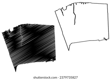 Stede Broec municipality (Kingdom of the Netherlands, Holland, North Holland or Noord-Holland province) map vector illustration, scribble sketch map
