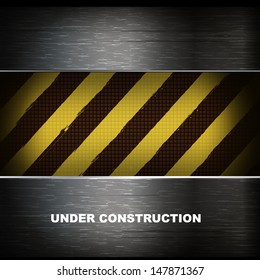 steel abstract background. under construction