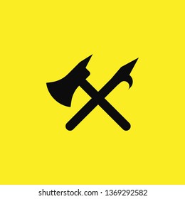 steel arms icon vector