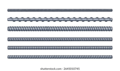 Steel Bar Shapes and Types Construction Materials for Reinforced Concrete Structures and Industrial Applications