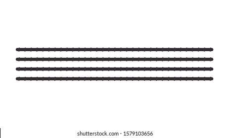 Steel bar vector. steel bar on white background.