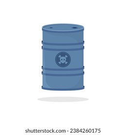 Steel Barrel Icon Vector Design.