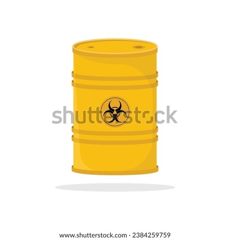 Steel Barrel Icon Vector Design.
