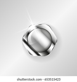 Steel bolt nut image. Vector illustration EPS10
