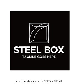 Steel Box Logo Design Stock Vector (Royalty Free) 1329578378 | Shutterstock