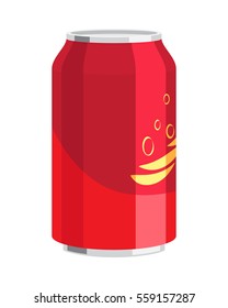 Camión de acero de la ilustración vectorial de la bebida. En el interior se puede encontrar agua, coca-cola, alcohol, zumo, agua espumosa. Se puede comprar en diferentes tiendas, bares o almacenes para celebrar cualquier fiesta.