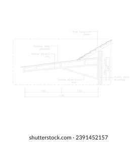 steel canopy for shade from the house