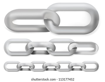 Steel chain set