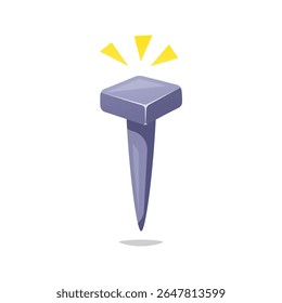 Steel chisel stone tool vector isolated on white background,