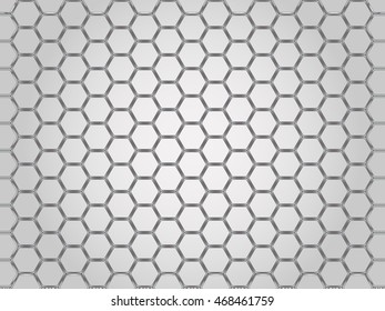 Steel chrome cells background. Vector illustration