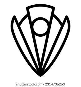 Steel cigar cutter icon outline vector. Leaf filter. Smoker filter