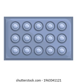 Steel cipher icon. Cartoon of Steel cipher vector icon for web design isolated on white background