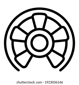 Steel circular stairs icon. Outline steel circular stairs vector icon for web design isolated on white background - Powered by Shutterstock - Get 15% off with code: PIKWIZARD15