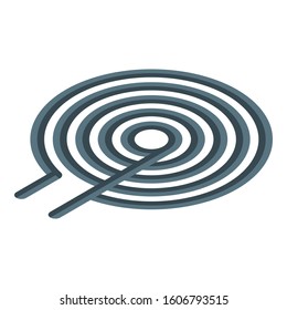 Steel coil icon. Isometric of steel coil vector icon for web design isolated on white background