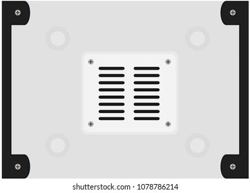 Steel cooling hole texture background, illustration design