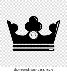 Steel crown icon. Simple illustration of steel crown vector icon for web