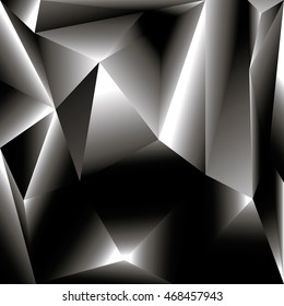 Steel crystal vector background